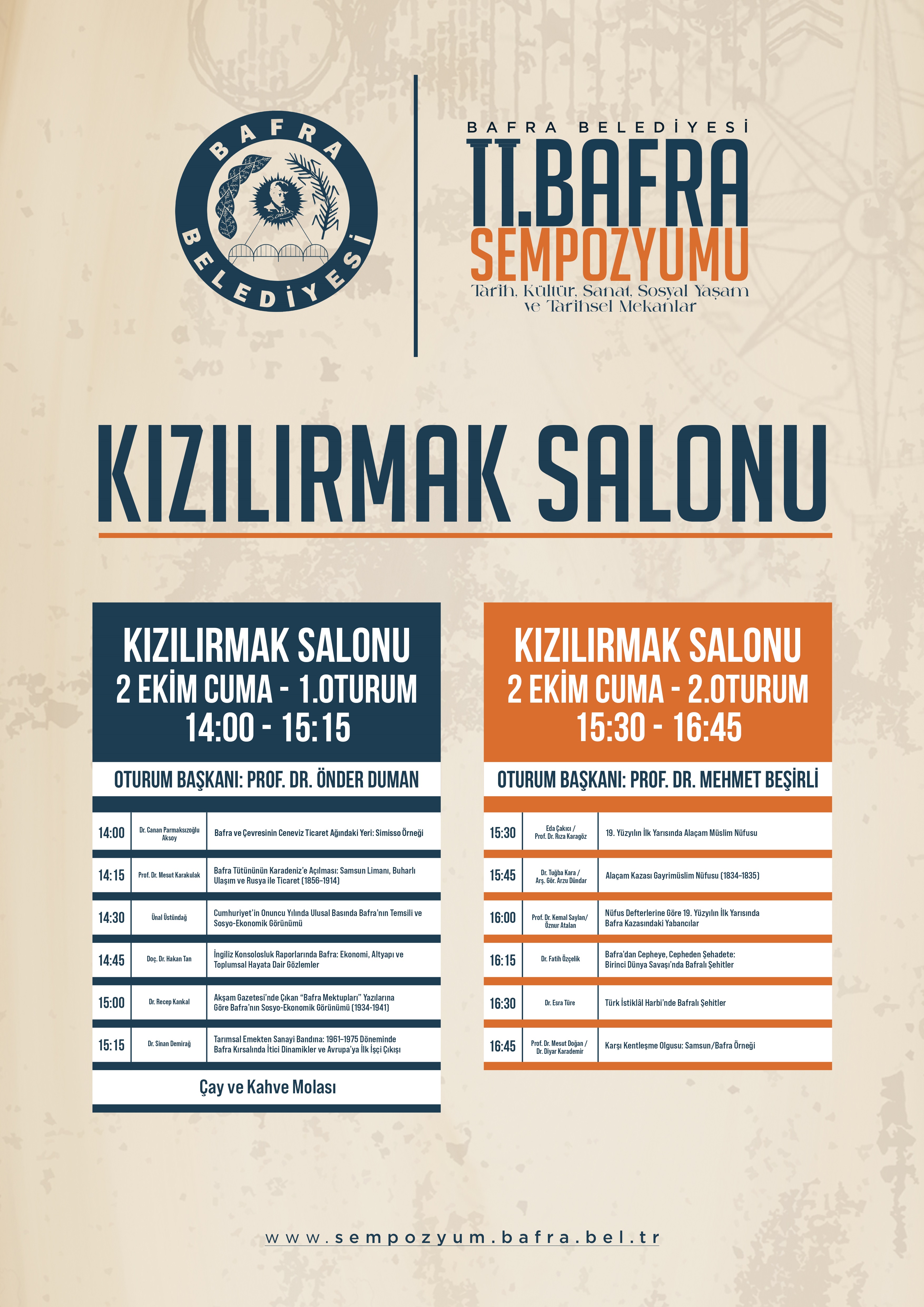 KIZILIRMAK SALONU - 1.GÜN CUMA - A3