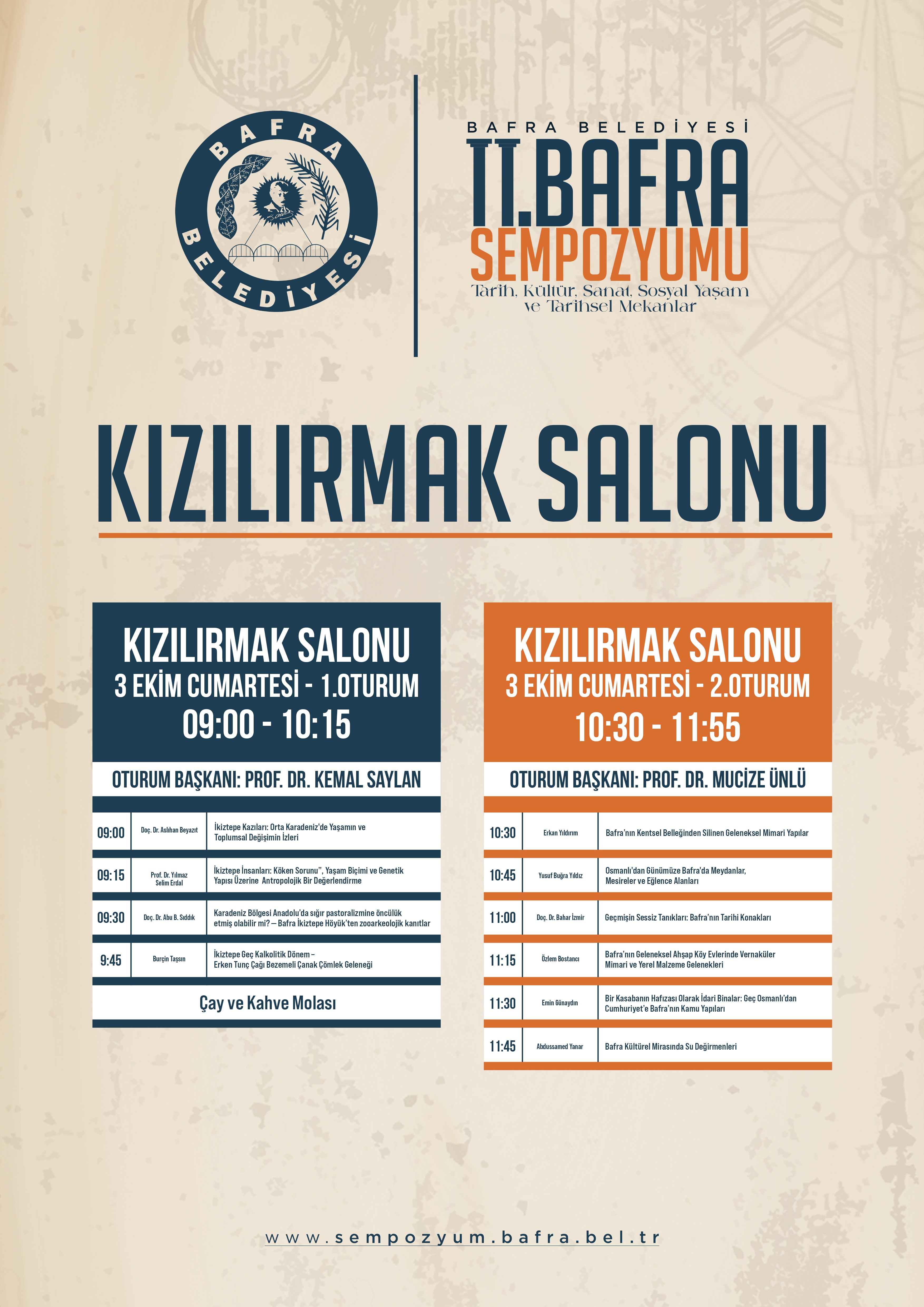 KIZILIRMAK SALONU - 2.GÜN CUMARTESİ - A3
