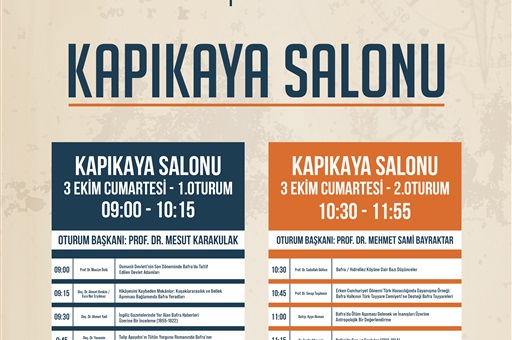 KAPIKAYA SALONU - 2.GÜN CUMARTESİ - A3