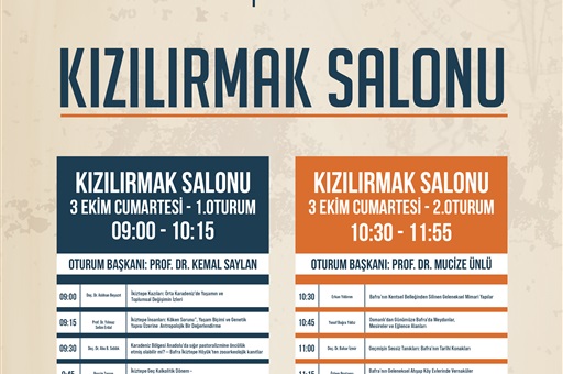 KIZILIRMAK SALONU - 2.GÜN CUMARTESİ - A3